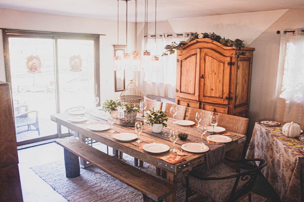 Reclaimed Barn Wood Farmhouse Style Dining Table, used for sale  