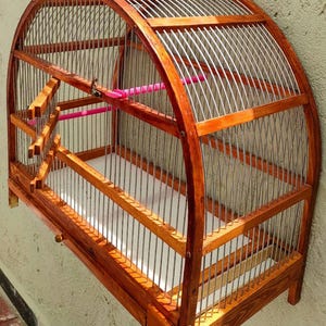 Bird Cage Full Handmade / large cage /oval bird cage/canary cage