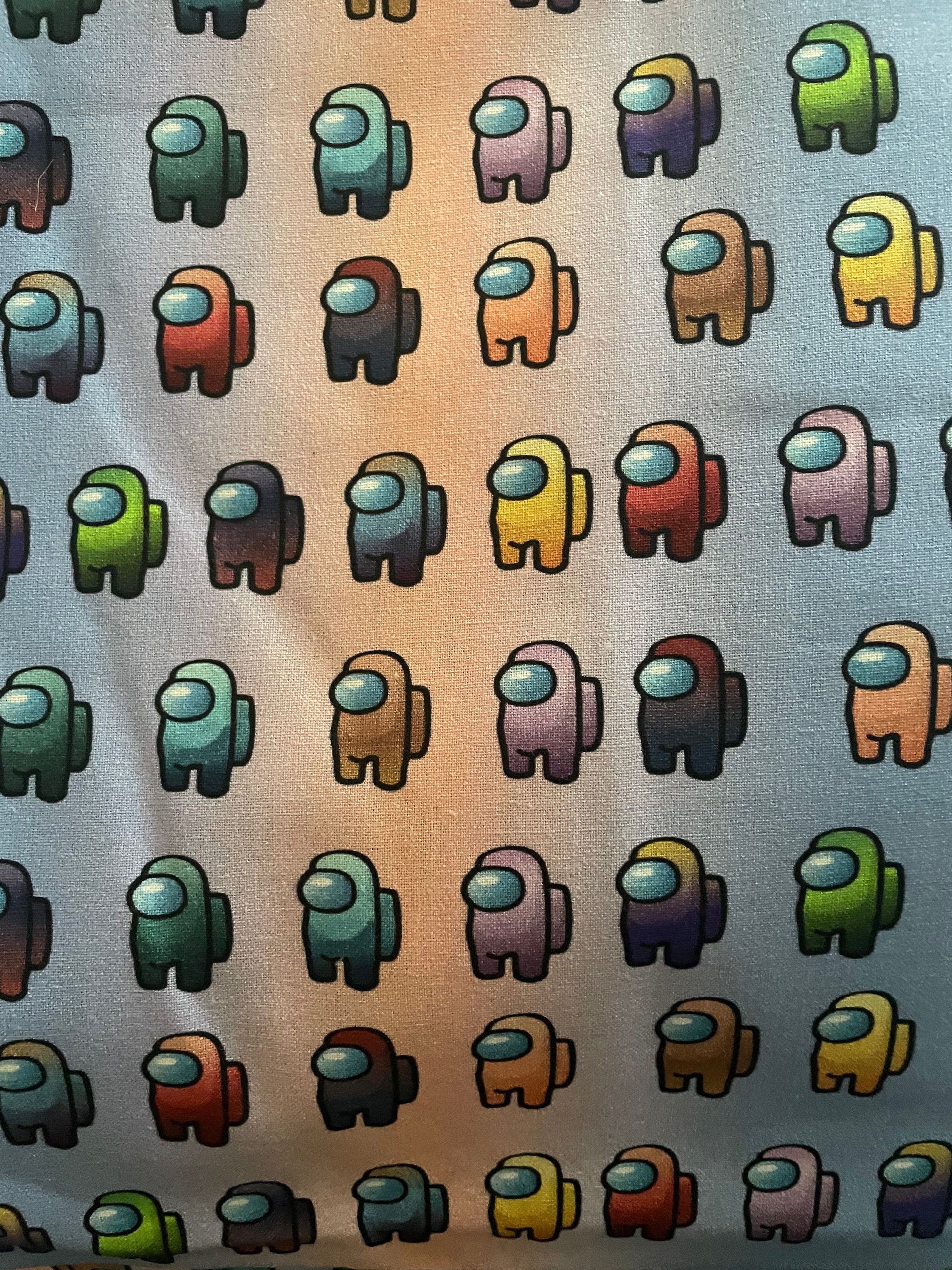 Among Us 100 Cotton fabric by 60 Etsy