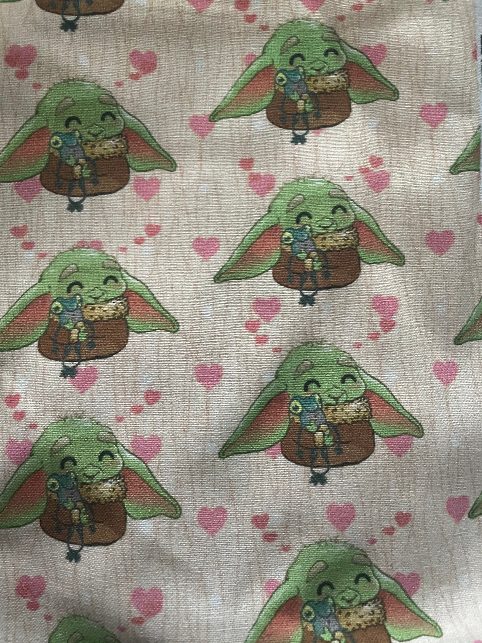 Baby Yoda 100 cotton fabric by 60 Etsy