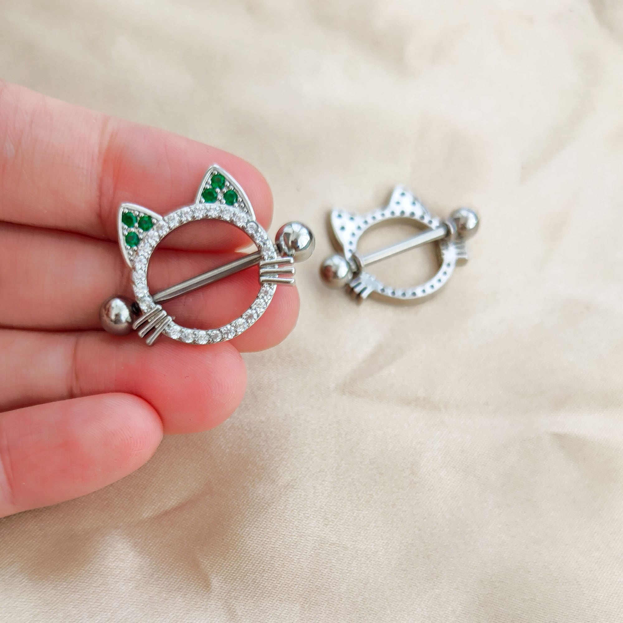 KITTY NIPPLE RINGS