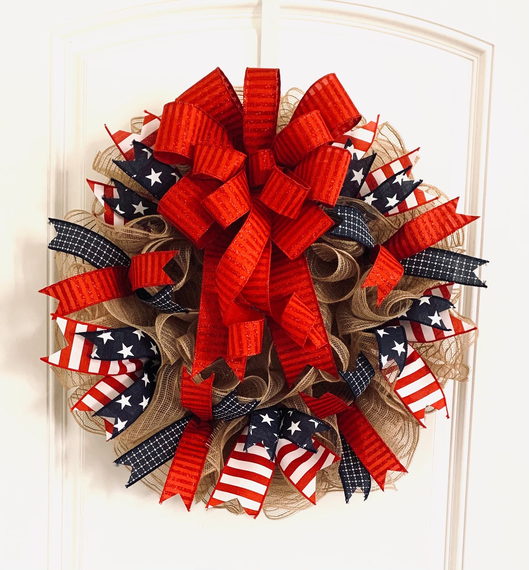 Patriotic Door WreathPatriotic Wreaths for Front Etsy
