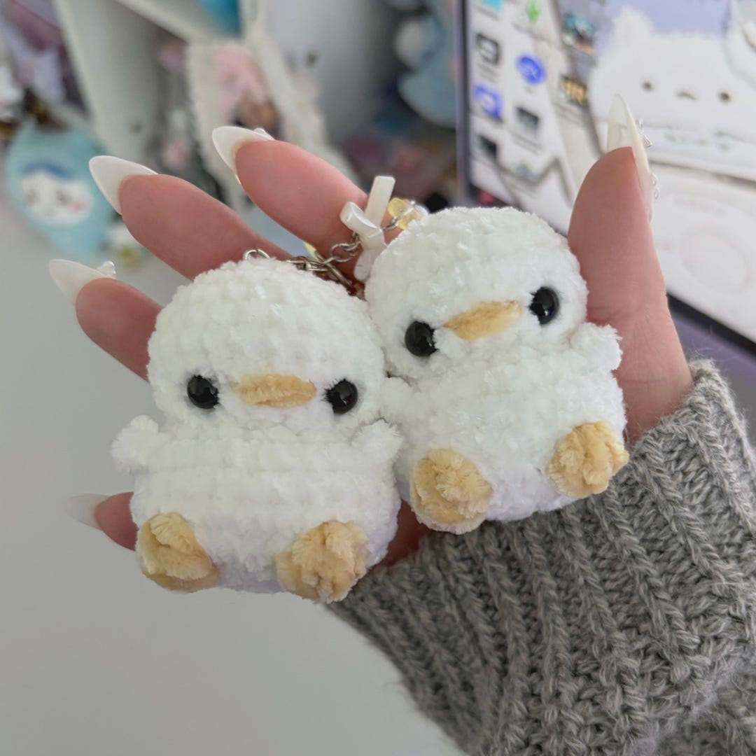 Crochet Chick Keychains - Etsy
