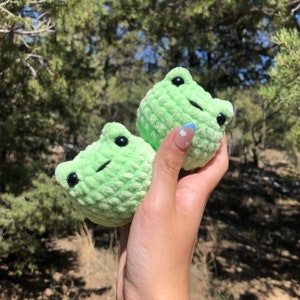 Crochet Mini Frog Plushie Amigurumi Plush Frog Plush Cute Frog