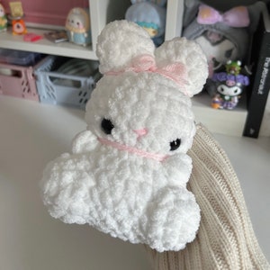 Crochet Coquette Bunny Plush