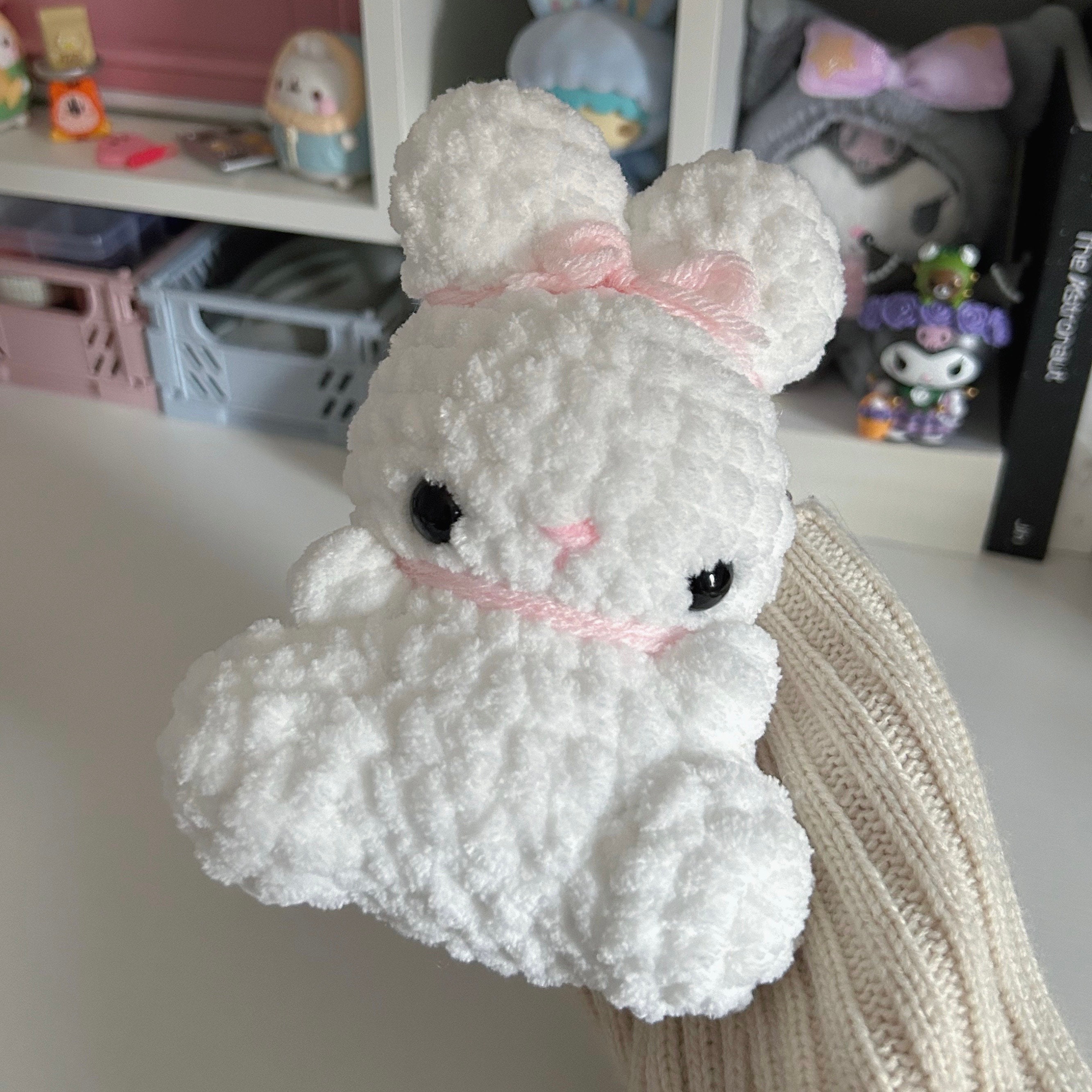 Coquette bunny あみぐるみ 50 cm Crochet Coquette Bunny Plush - Etsy