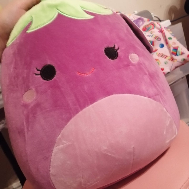 12 Inch Squishmallow Glena the Eggplant 2021 New With Tags Etsy
