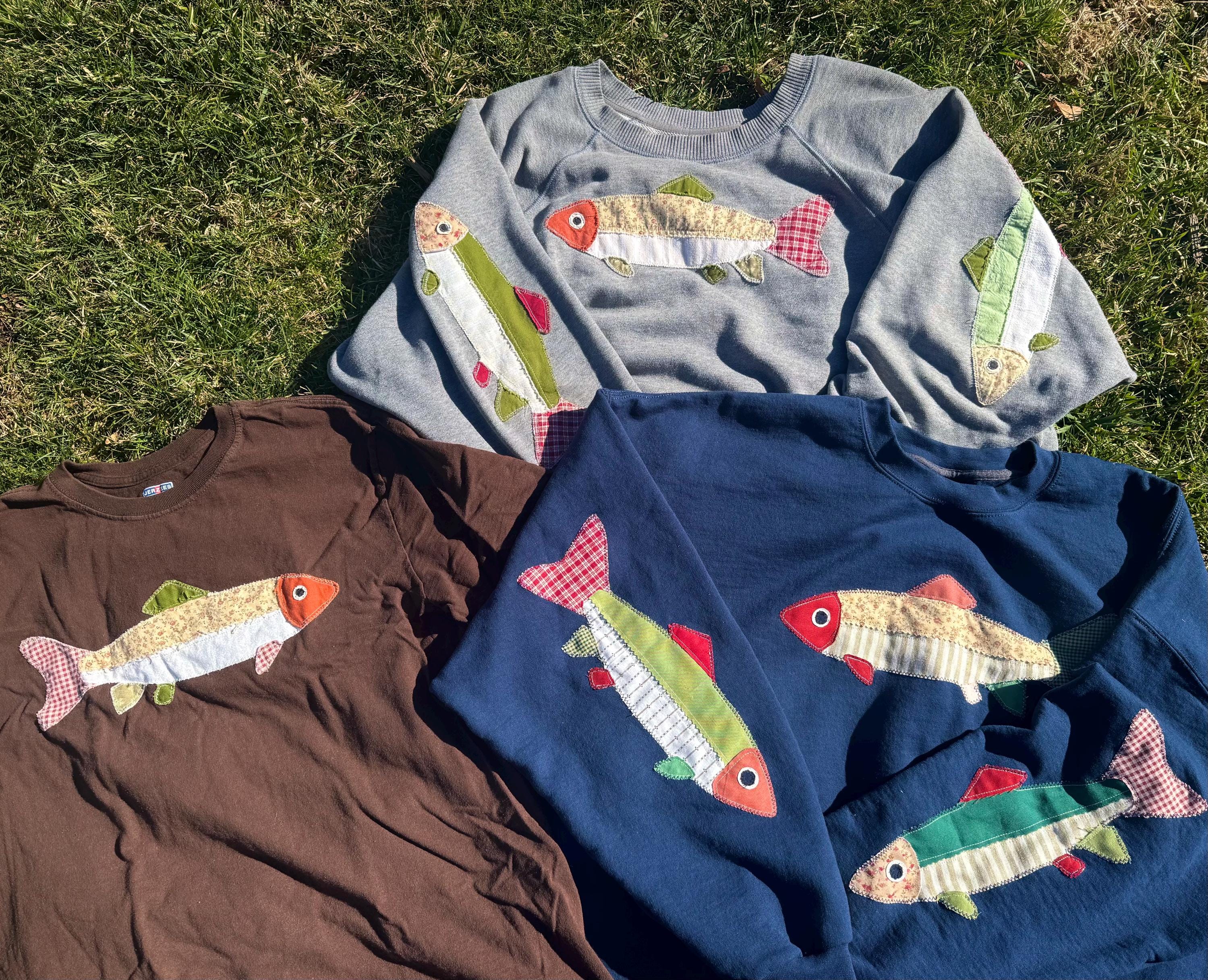 Patchwork Fish Patchwork Appliqué Trout Fish Sewing Pattern - Etsy
