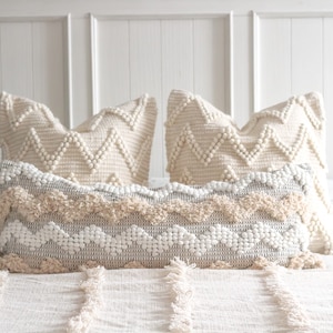 3er Set Handgewebte Boho Kissenbezüge / Boho Home Decor / Kissen Kombination / Kissenbezug Set / Kissen Kombination / Muttertagsgeschenk