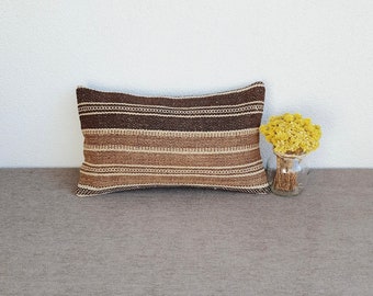 Vintage Turkish Kilim Pillow Cover | Fall Pillow | Fall Decor | Kilim pillow cover | Vintage Home Decor | Lumbar pillow