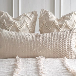3er Set Handgewebte Boho Kissenbezüge / Sommer Dekor / Boho Wohnkultur / Kissen Kombination / Kissenbezug Set / Kissen Kombination