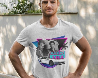 Don Johnson Miami Vice Shirt Miami Vice T-shirt Miami Vice 80's TV