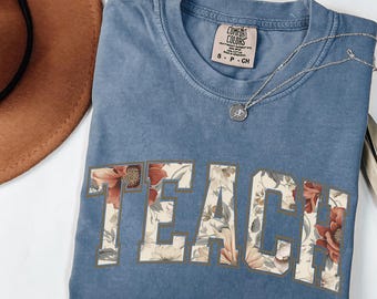Teach Shirt Teacher Appreciation Gifts New Teacher Gift for Teacher Retro Teach Tee Teacher Appreciation Kindergarten Shirt