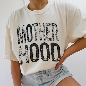 Mother Hood Shirt Comfort Colors® Trendy Mama Tshirt Mom Life Tee Trendy Mom Shirt  Motherhood Tshirt Oversized Graphic Mom T-shirt