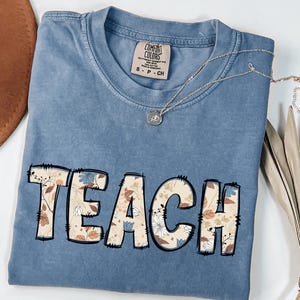 Comfort Colors Teach Shirt Teacher Appreciation Gifts New Teacher Gift for Teacher Retro Teach Tee Teacher Appreciation Kindergarten Shirt