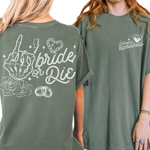 Til Death Do Us Party Bride or Die Bachlorette Shirts Ride Or Die Gothic Bachelorette Shirts Gothic Bride Shirt Comfort Colors Gothic Bride