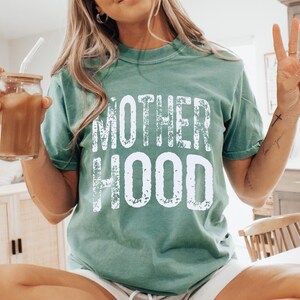 Mother Hood Shirt Comfort Colors® Trendy Mama Tshirt Mom Life Tee Trendy Mom Shirt  Motherhood Tshirt Oversized Graphic Mom T-shirt