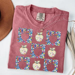 Comfort Colors Floral Summer Teacher Shirt Back to School Shirt Last Day of School Shirt Teacher Appreciation Gifts Teacher Summer