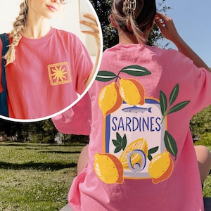 Sardines Shirt Fisherman Sweater Sardine Old Money Aesthetic Sardine Print Ocean Inspired Style Fisherman Aesthetic Oceancore