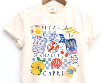 Sardines Shirt Oysters Shirt Lobster Shirt Tomato Girl Summer Amalfi Coast Shirt Sardine Graphic Tee Tomato Girl Summer Old Money Aesthetic