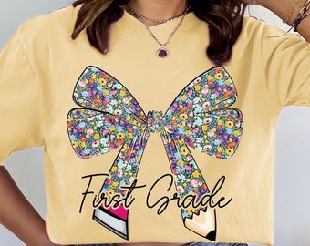 Comfort Colors Back to School Teacher Shirt First Grade Teacher Shirt Elementary School T-Shirt Elementary Teacher T-Shirts