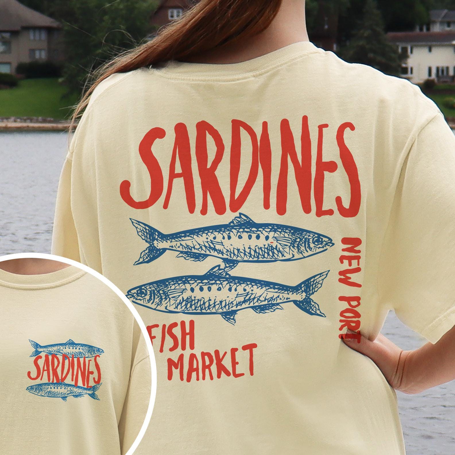 Sardines Shirt Fisherman Sweater Sardine Old Money Aesthetic