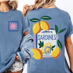 Sardines Shirt Fisherman Sweater Sardine Old Money Aesthetic Sardine Print Ocean Inspired Style Fisherman Aesthetic Oceancore
