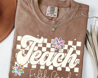 Retro Back to School Teacher Shirt Fifth Grade Teacher Shirt Elementary School T-Shirt Elementary Teacher T-Shirts
