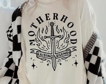 Mother Hood Shirt Comfort Colors Trendy Mama Tshirt Mom Life Tee Trendy Mom Shirt  Motherhood Tshirt Oversized Graphic Mom T-shirt