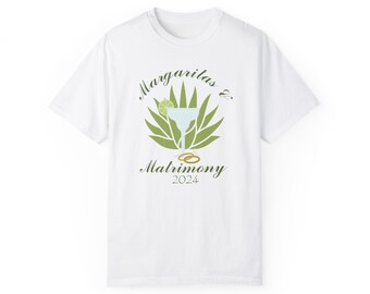 Margaritas and Matrimony Bachelorette Party T-Shirts, Bridal Party, Bridesmaids Bach Favor