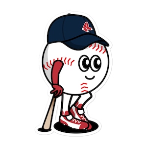 Red Sox Baseball Dude Sticker