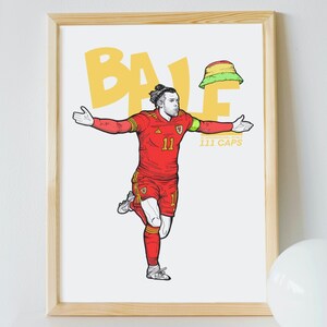 Gareth Bale Tribute Poster Print A4