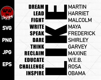 Download Dream Like Martin Svg Etsy