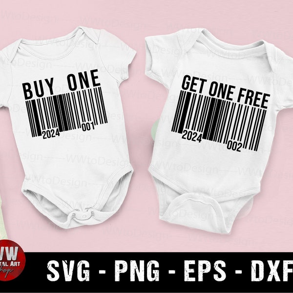 Buy One Get One Free Twins Svg, Pregnancy Announcement Svg,Cute Twins Outfits Svg,Twins New Born Svg,Twins Onesie Svg, Baby Twins Shower Svg