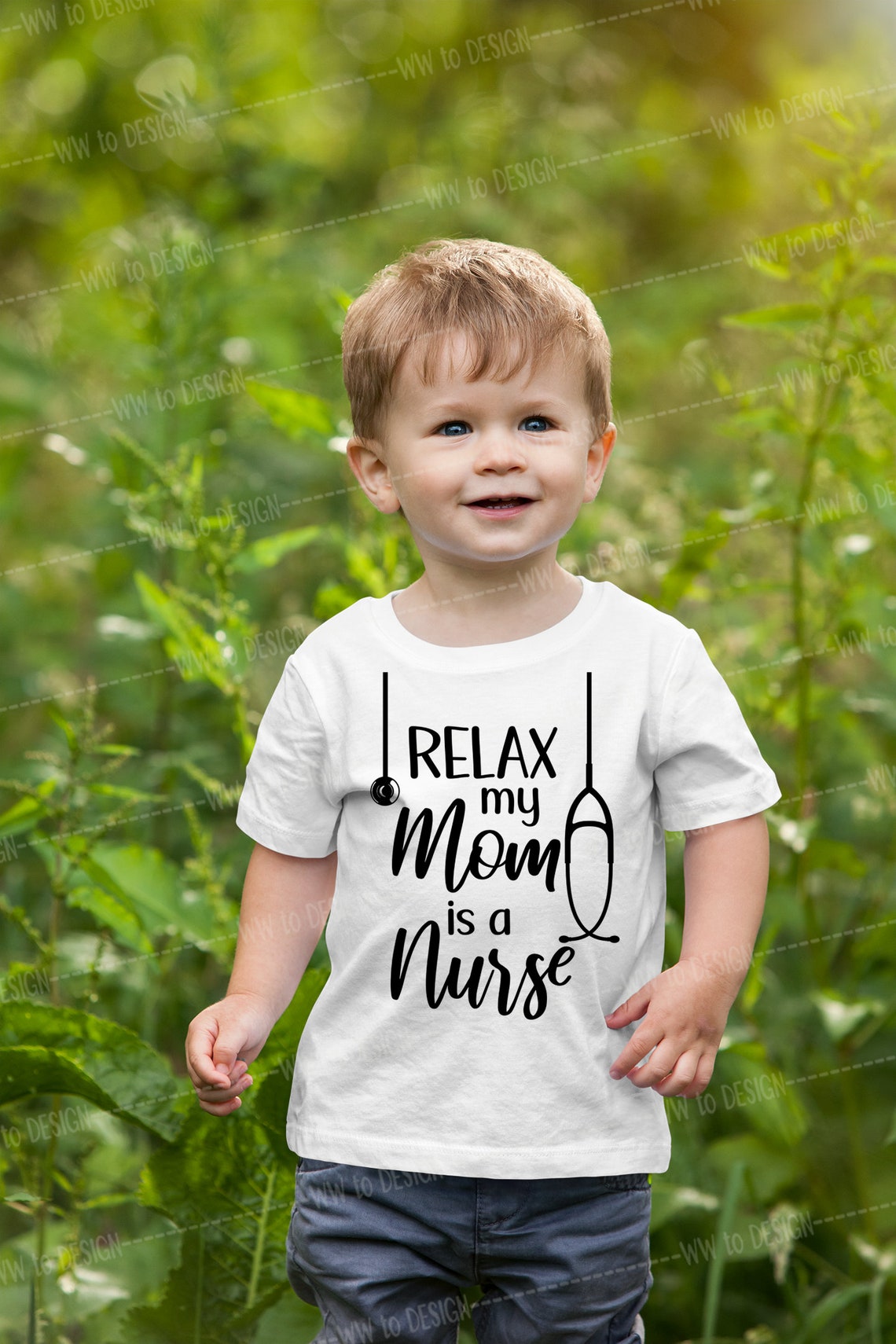 Relax My Mom is a Nurse SVG Nurse Baby Onesie Svg Toddler - Etsy