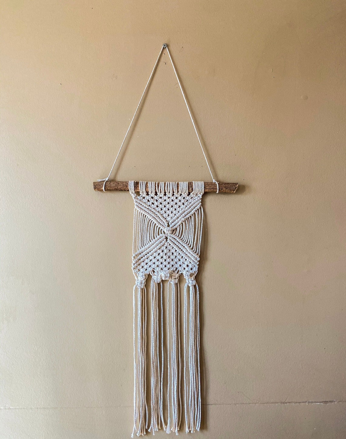 Colgante de pared hecho a mano con macramé Etsy