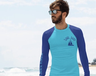 Hommes UPF 50 Protection Solaire À Capuche Chemise À Manches Longues Rash Guar