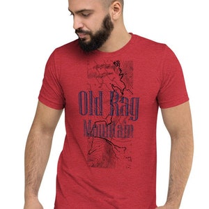 Old Rag Mountain hiking trail. Vintage Tee Shirt. Soft hiking shirt