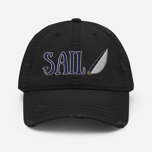 Sailing Distressed Dad Hat the perfect sailing hat for your outdoor adventure