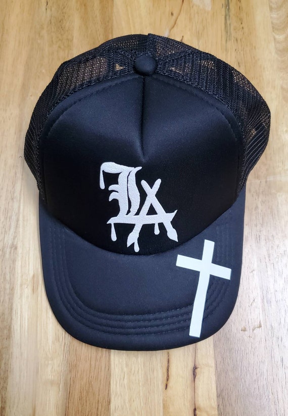 Cross Trucker Hat - La Logo Hat