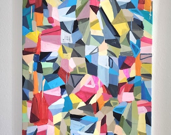 Abstract geometric painting