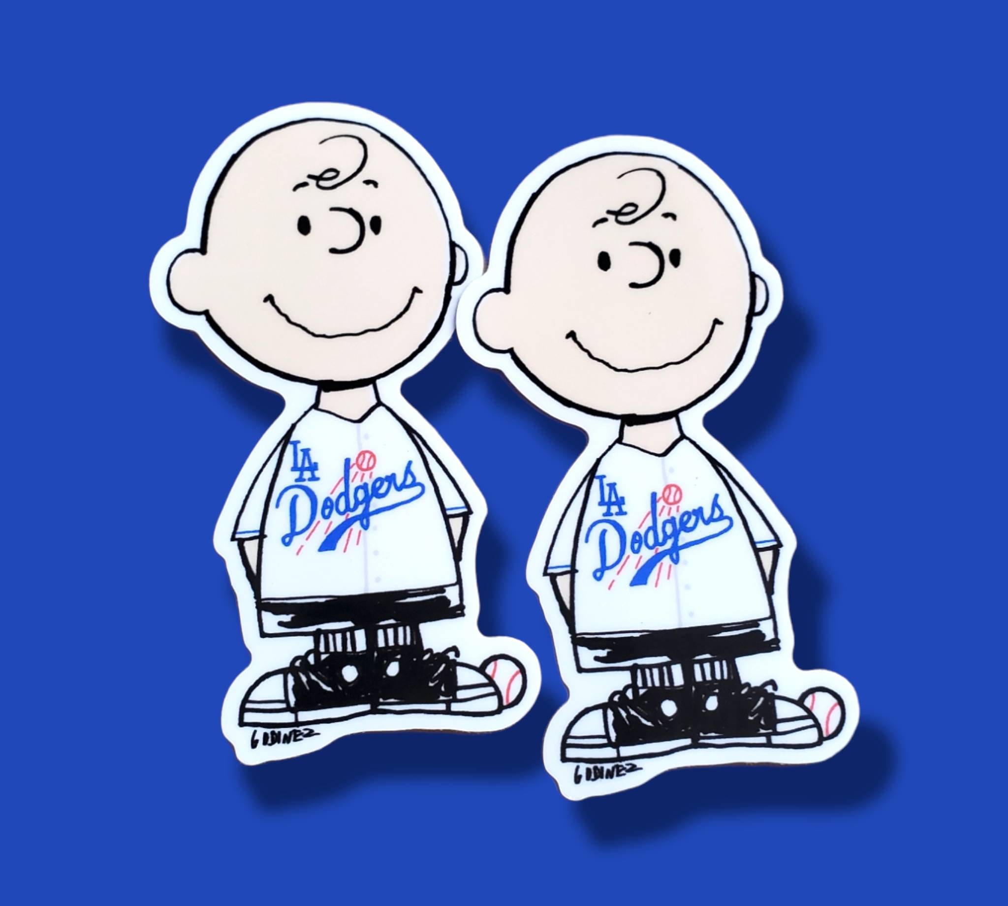 Dodgers Charlie Brown Stickers Set of 2 Stickers -  Sweden