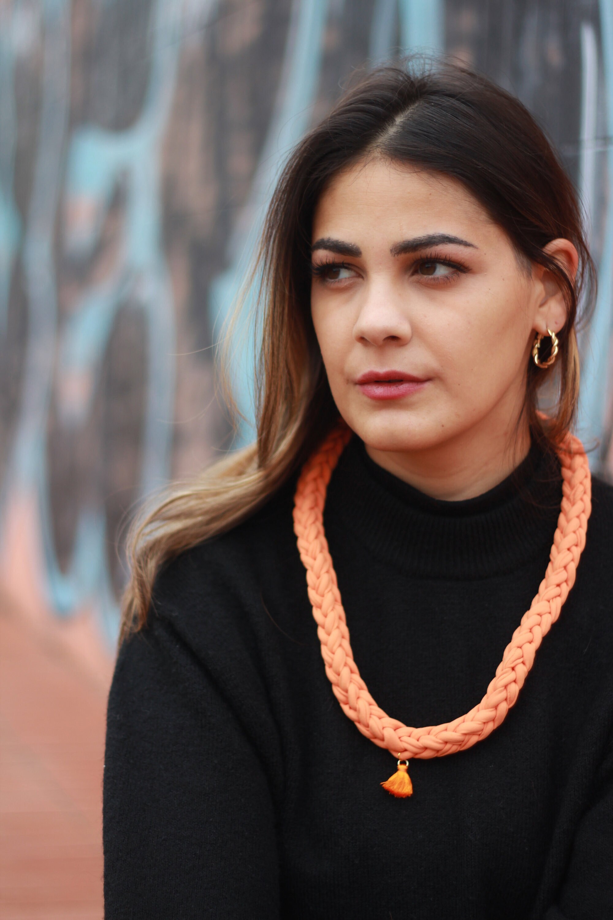 Long Orange Ginger Frida With Tone-on-tone Tassel - Etsy Australia