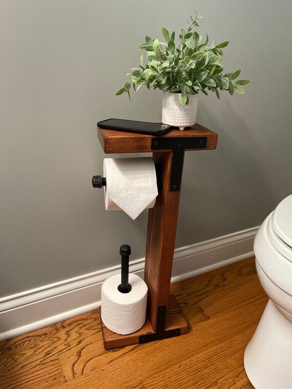 Toilettenpapierhalter Regal In Kuh-Design – Lustig, Aus Eisen, 36x26x10 Cm, Für Bad & Küche
