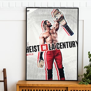 Wrestling poster Profile Render champion print 28