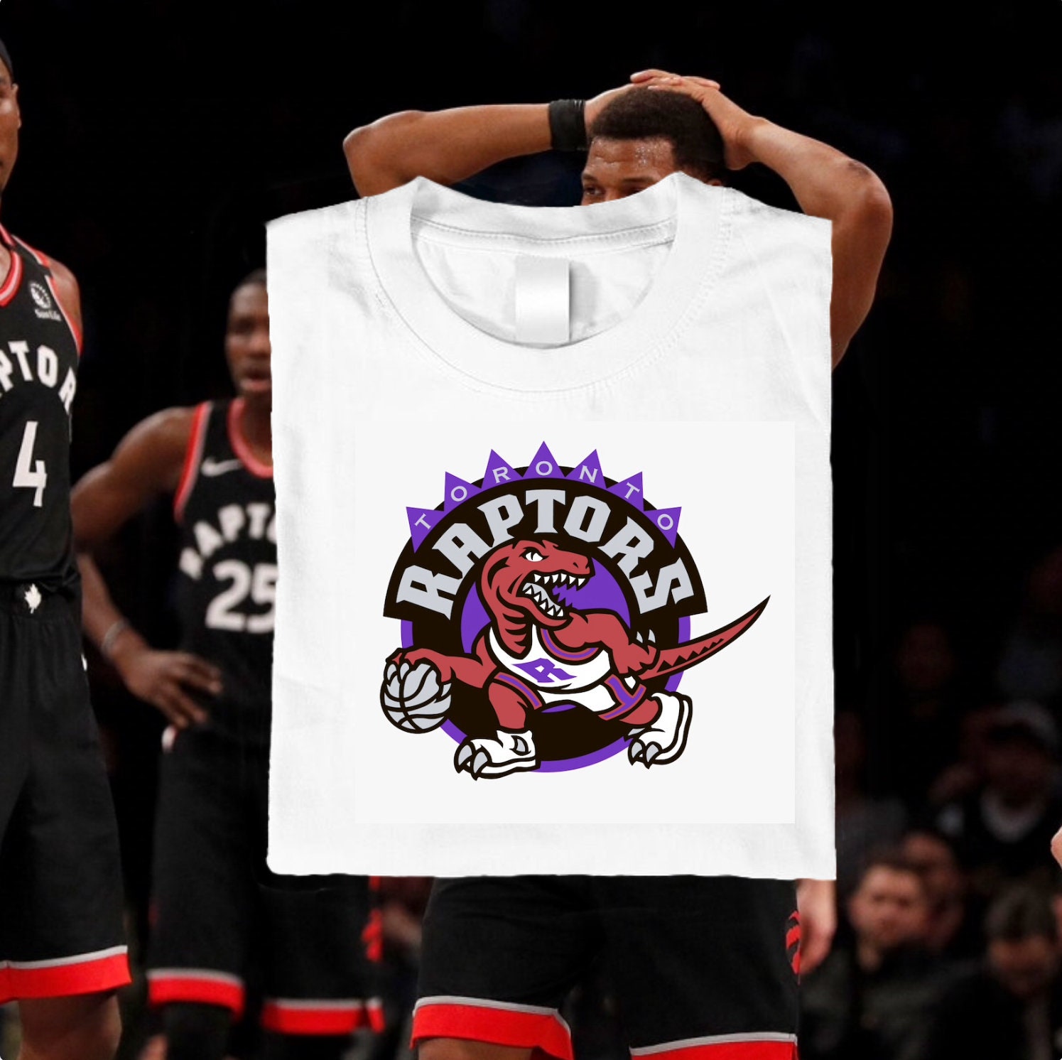 Toronto Raptors NBA White Tshirt Etsy