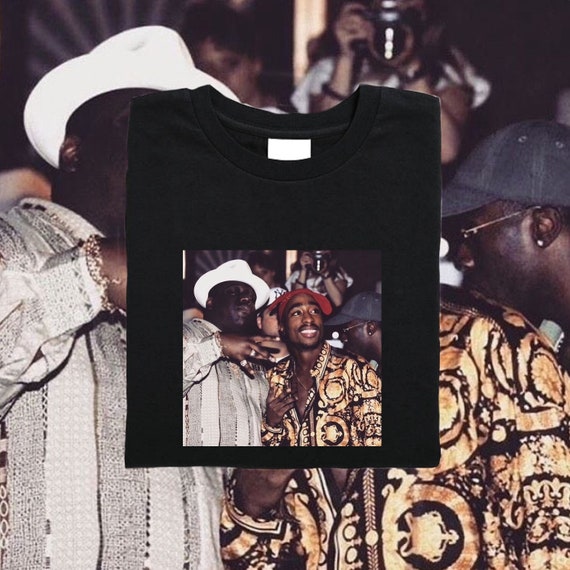 Notorious B.I.G and Tupac White T-shirt