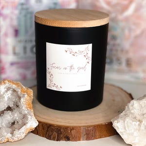 scented candle | Ritual Candle | "Focus on the good" | medium | Aromatherapy | 100% soy wax | handmade with love
