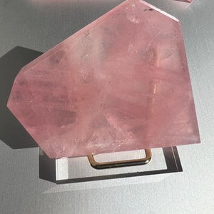 Rose quartz slab
