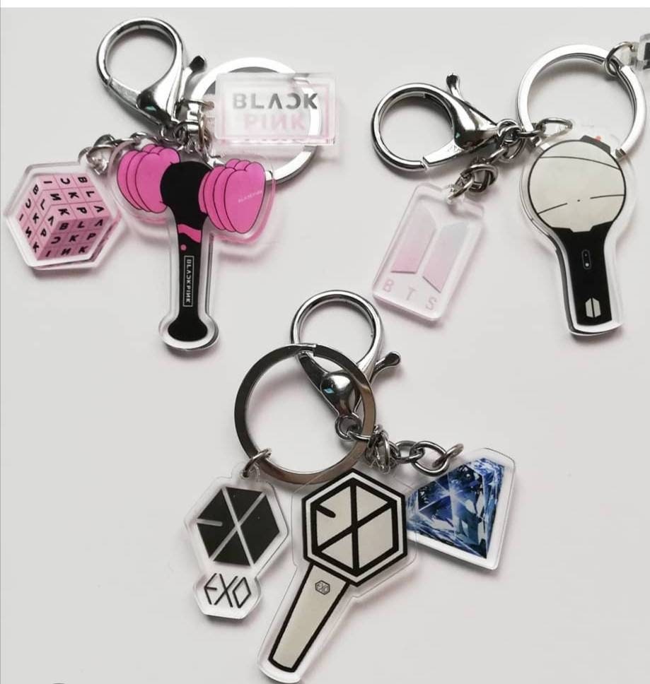 Kpop Lightstick Keyring Keychain BTS Blackpink EXO Etsy